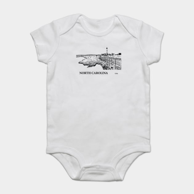 North Carolina USA Baby Bodysuit by Lakeric